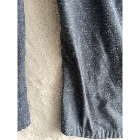 Lululemon Snap Front Men’s XL Blue Marled Front Double Pocket Long Sleeve EUC - Picture 10 of 10